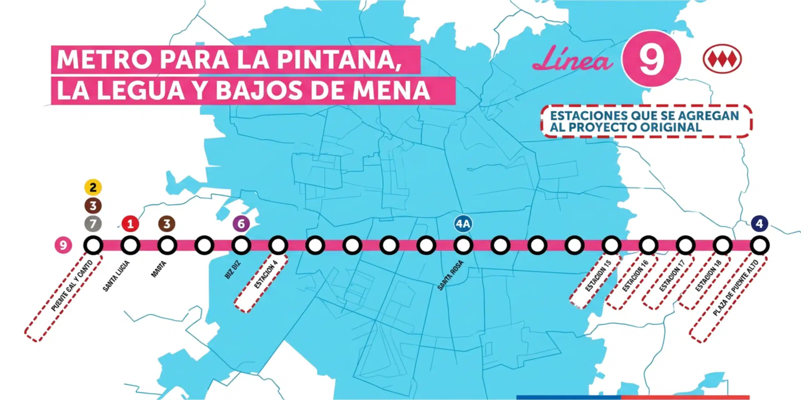 Línea 9 del Metro revalorización de comunas