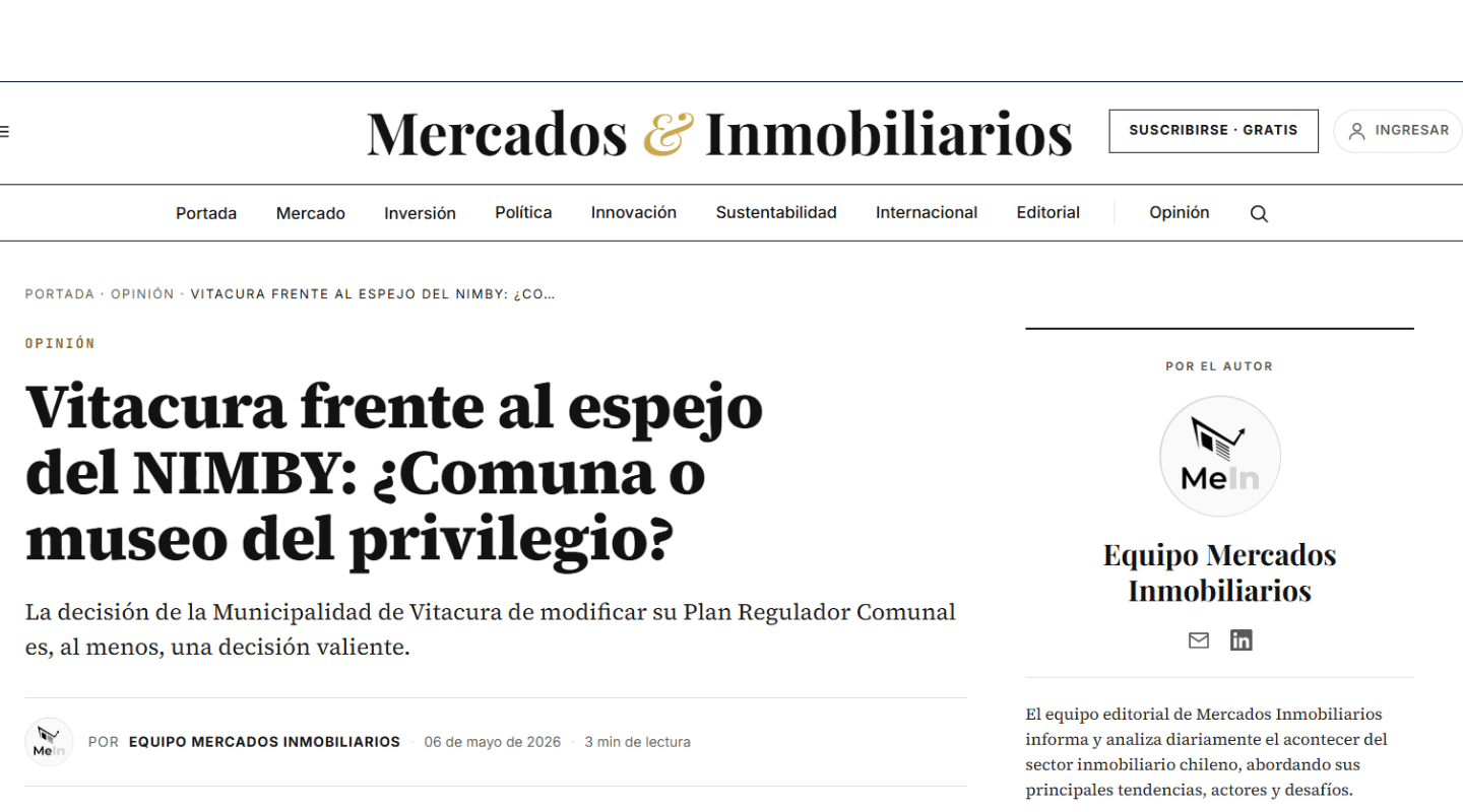 NIMBY en Vitacura